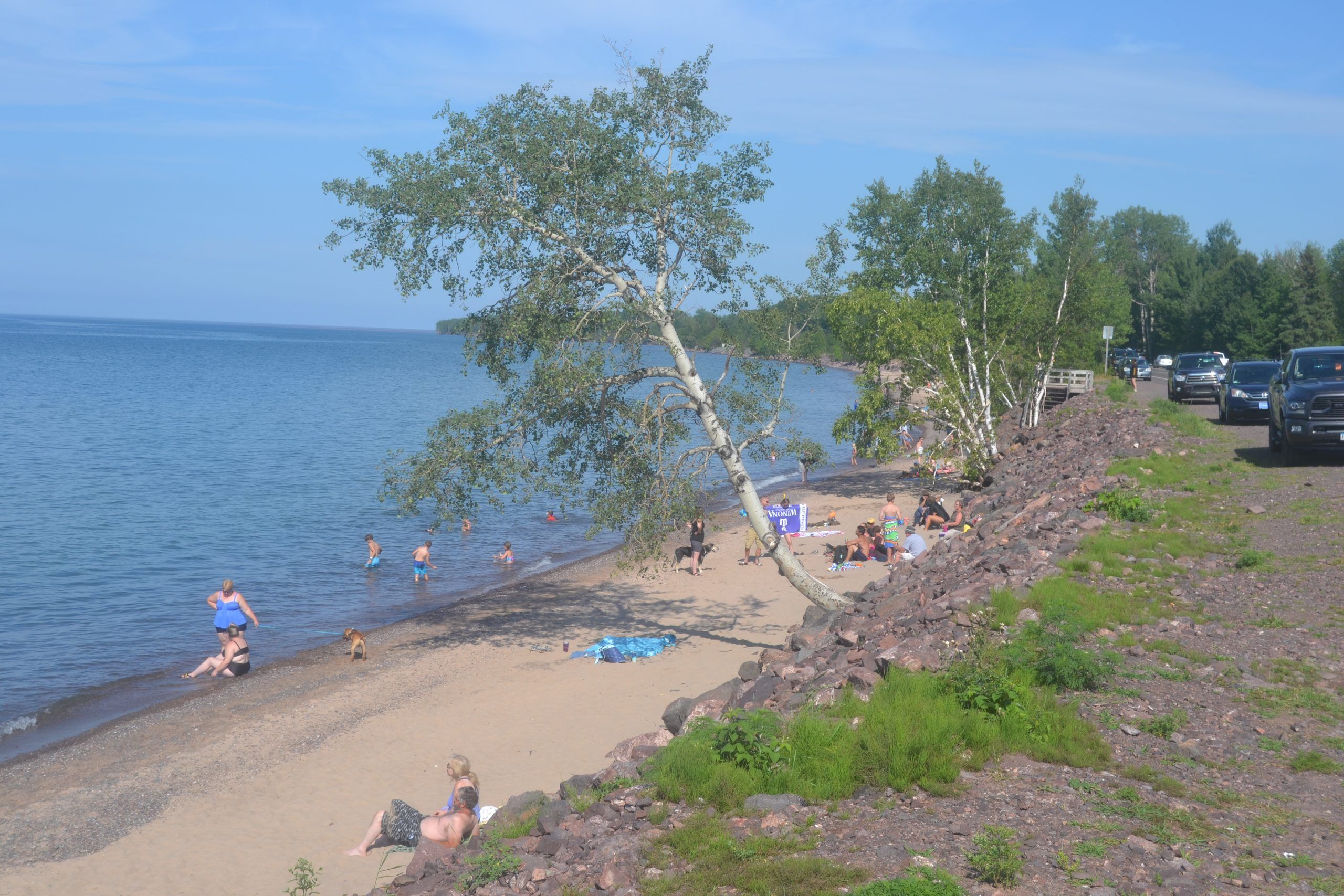 Beach Fishing on Lake Superior